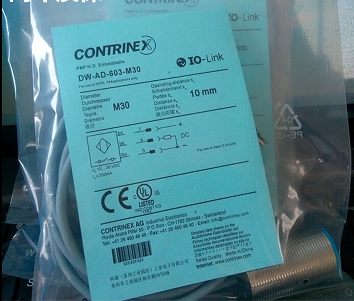 Contrinex proximity switch